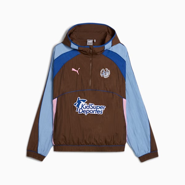Cheap Erlebniswelt-fliegenfischen Jordan Outlet x KIDSUPER Men's Track Jacket, Chestnut Brown, extralarge